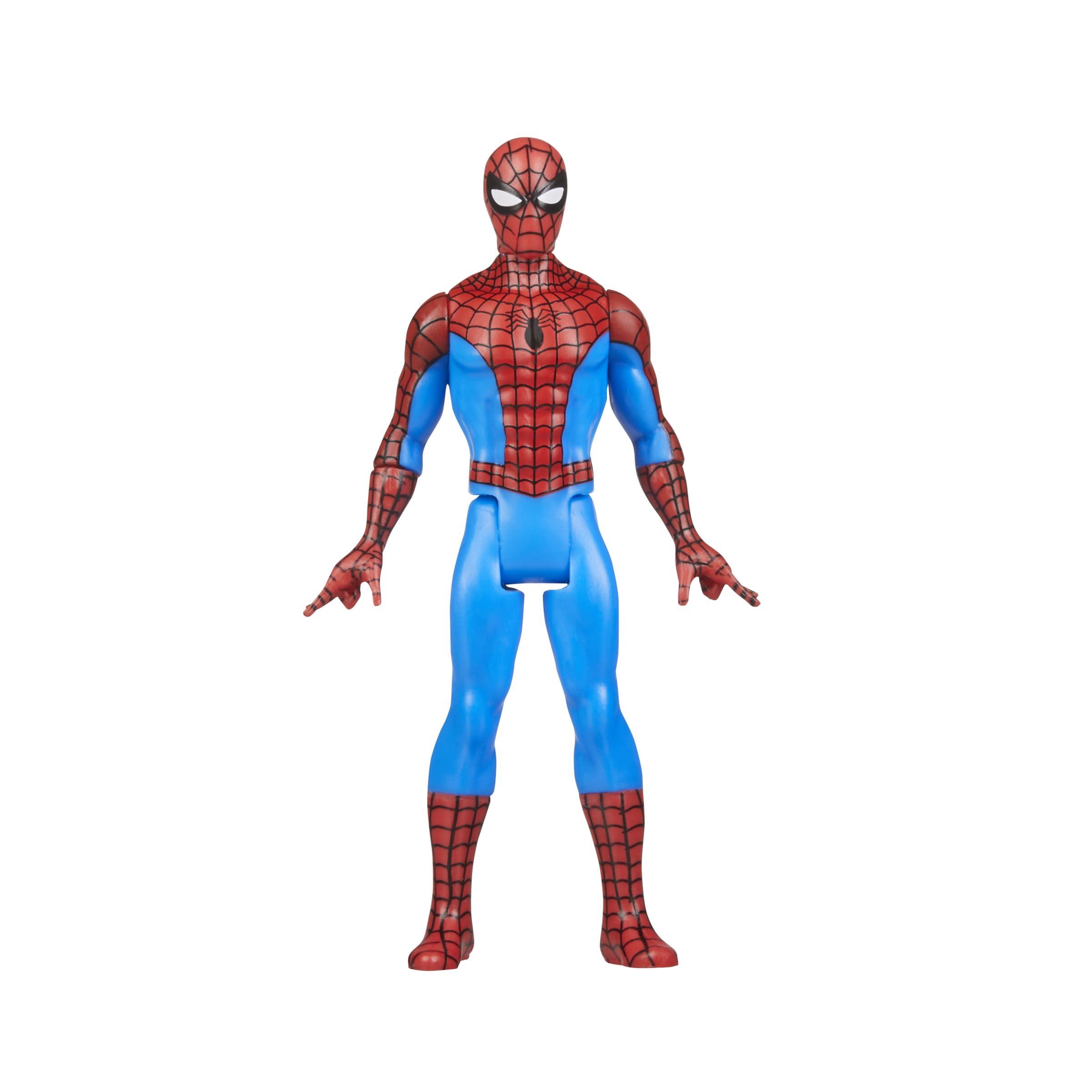Marvel Marvel Legends Series Retro 375 Collection Spider-Man 3.75-Inch Collectible Action Figures,Toys for Ages 4 and Up