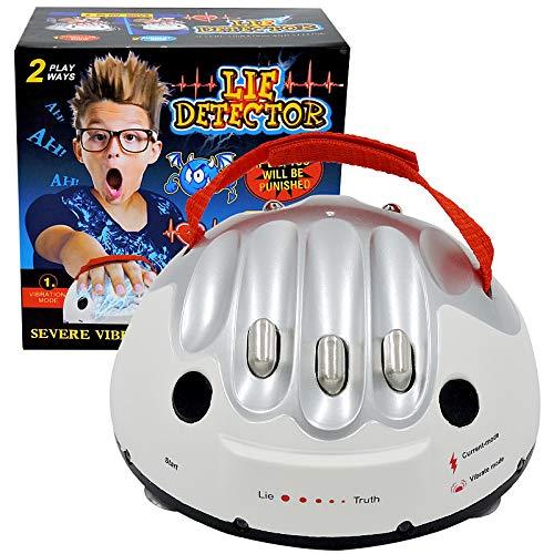 JULAN JULAN Upgrade Micro Electric Shocking Lie Detector, Tricky Novelty Game Interesting Polygraph Test Truth Or Dare Game for Party Analyzer Consoles Gifts
