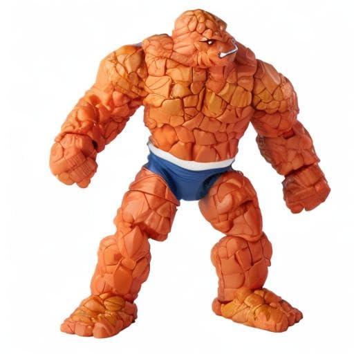 Marvel Marvel Hasbro Legends Series Retro Fantastic Four Thing 6-inch Action Figure Toy, Includes 3 Accessory