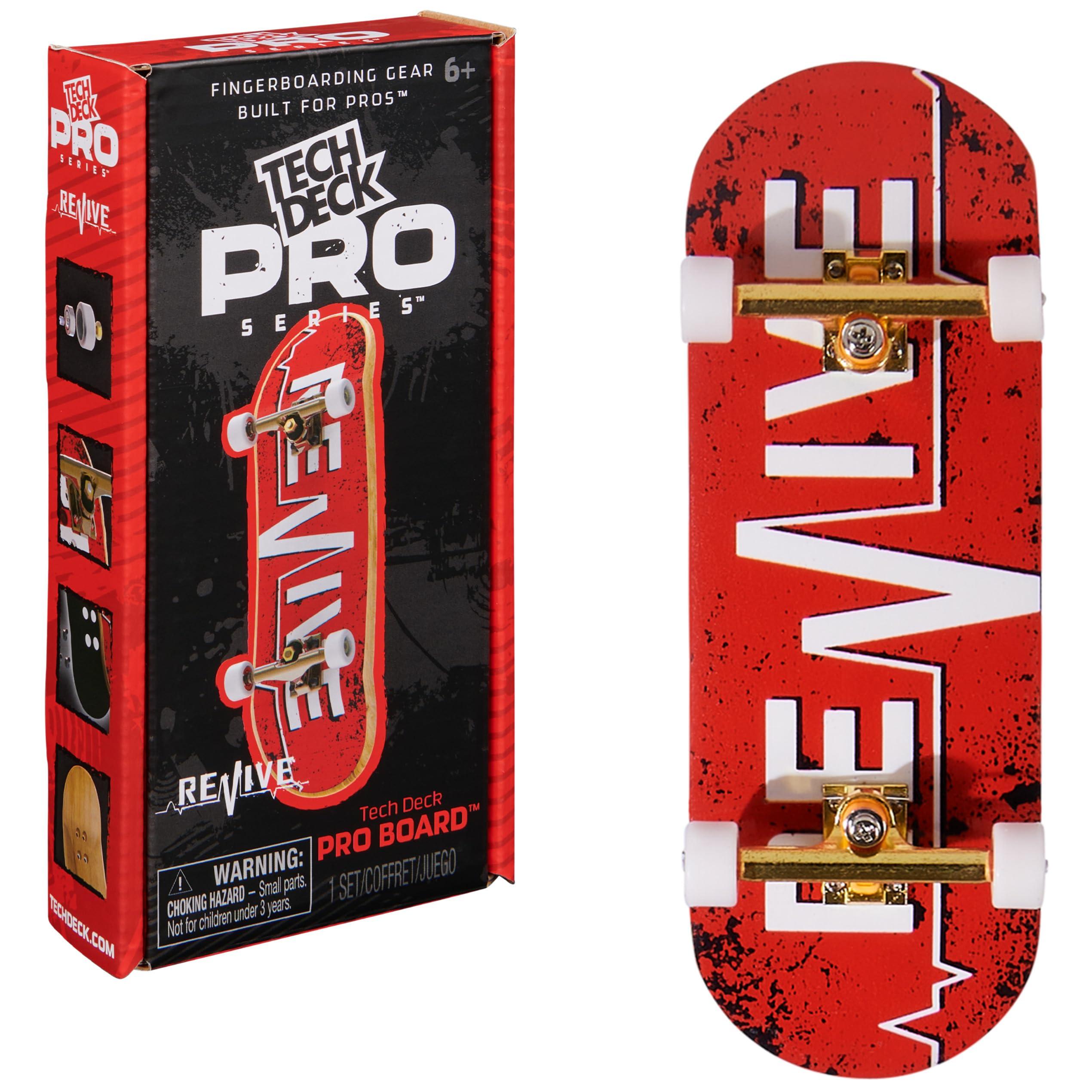 TECH DECK TECH DECK, Revive Pro Series Finger Board with Storage Display, Built for Pros; Authentic Mini Skateboards, Kids Toys for Ages 6 and up