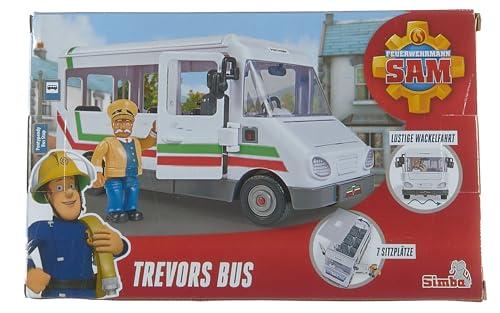 Simba Simba Fireman Sam Vehicle The Trevors Bus Bus 20cm Long with Trevor Figure Approx. 6cm