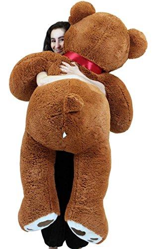Big Plush Big Plush Personalized 5 Foot Teddy Bear Soft Life Size Animal with Bigfoot Paws - Customized with Your Message