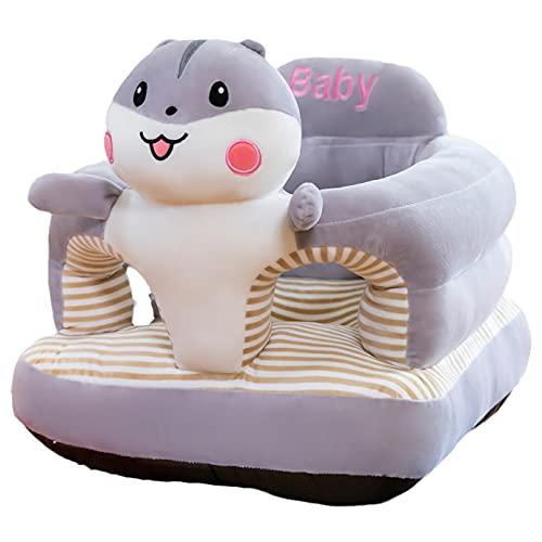 PUXU Baby Support Seat, Cute Baby Sofa Chair for Sitting Up, Comfy Plush Infant Seats (Hamster,W17.5" x H17.5")