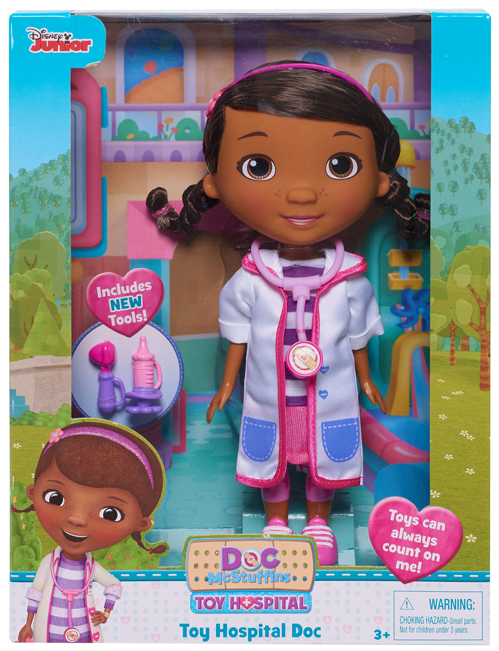 Doc McStuffins Doc McStuffins Toy Hospital Doc 8.5 Inch Articulated Doll with Doctor Accessories, Kids Toys for Ages 3 Up by Just Play
