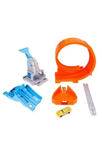 Hot Wheels Hot Wheels Toy Car Track Set Loop Stunt Champion, Dual-Track Loop with Double-Car Launcher, Side-by-Side Racing, includes 1 Toy Car in 1:64 Scale