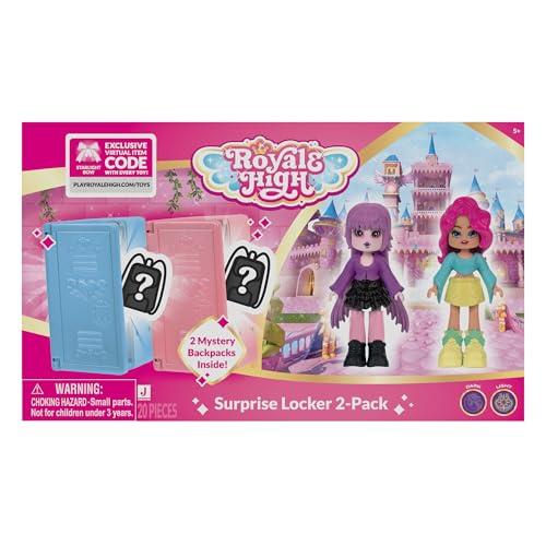 Royale High Royale High Surprise Locker 2-Pack - (2) Series 1 Dolls, Mystery Backpacks, and Lockers - Virtual Item Code for Starlight Bow Included - Ages 5+