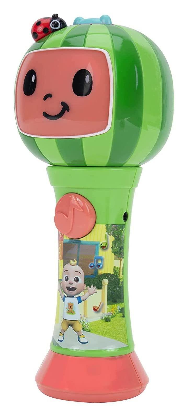CoComelon First Act Discovery CoComelon Musical Sing-Along Microphone Plays Clips of The Thank You Song - Musical Instruments for Kids, Toddlers, and Preschoolers