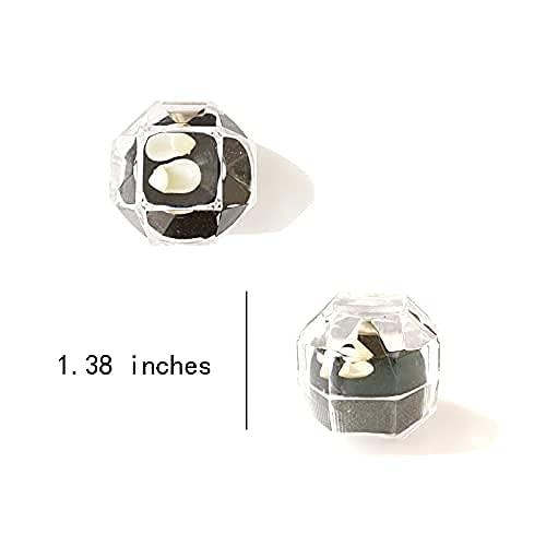Setaria Viridis Setaria Viridis Vampire Teeth Vampire Fangs Cosplay for Costume Prop Party Favors Decoration 4 Pairs with Adhesive (White)