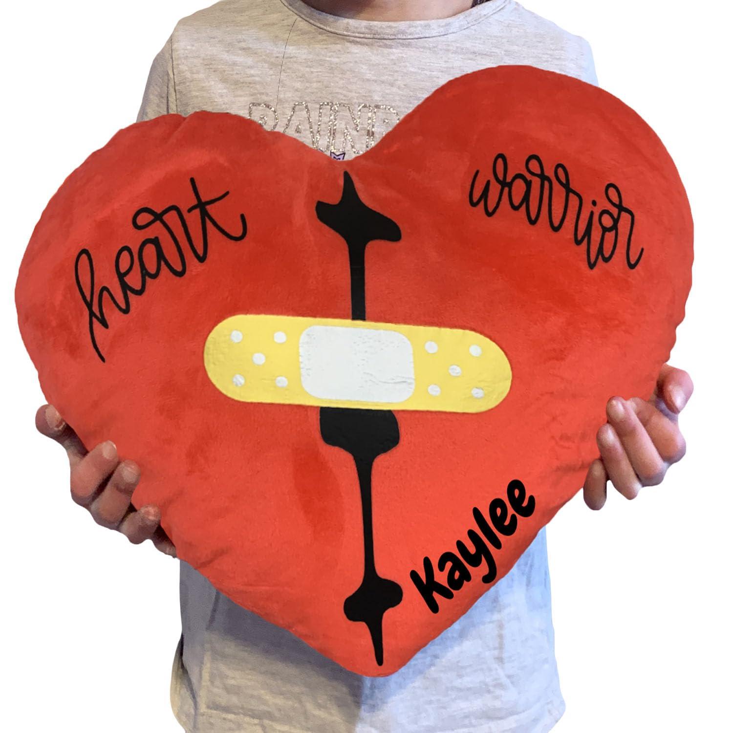 Kikilishop Heart Surgery Recovery Pillow - Personalized - Heart Pillow for After Heart Surgery - Seatbelt Wedge Pillow for Coughing - Heart Surgery Recovery Gifts - Post Surgery Pillow - Open Heart Surgery Gifts