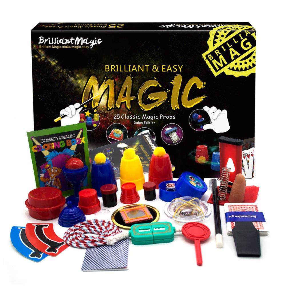 BrilliantMagic BrilliantMagic Magic Set Magic Kit for Kids Science Toys for Children Including 25 Classic Tricks Easy to Play Magic Best Gift for Boys Girls and Adult