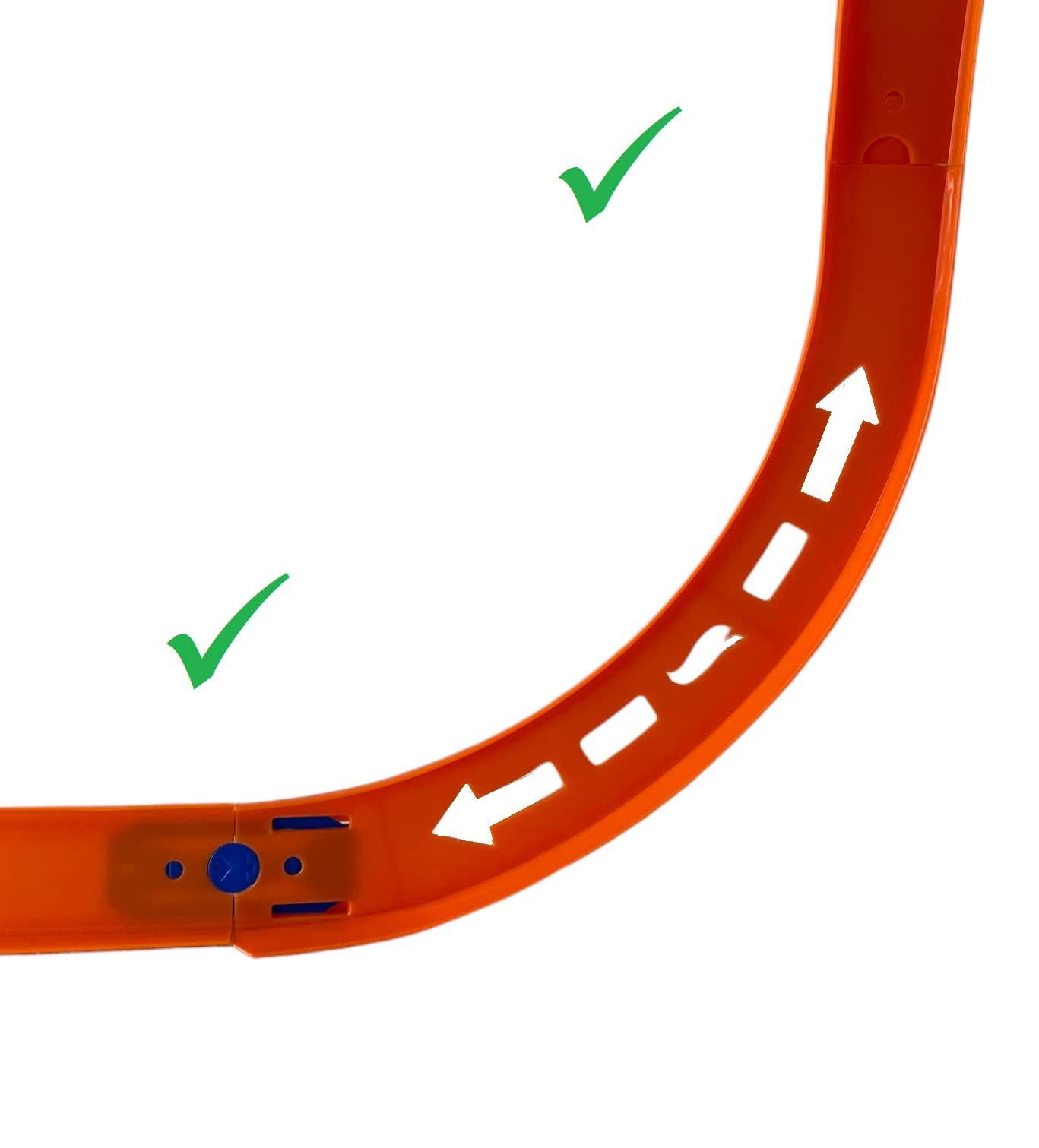 Hot Wheels Hot Wheels Curve Tracks Expansion Packs ~ Includes 8 Curved Track Pieces & 4 Connectors ~ 10\" Long