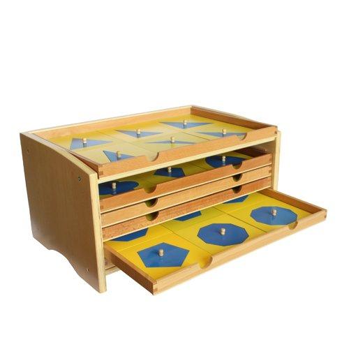 Elite Montessori Montessori Geometric Cabinet with 35 Insets