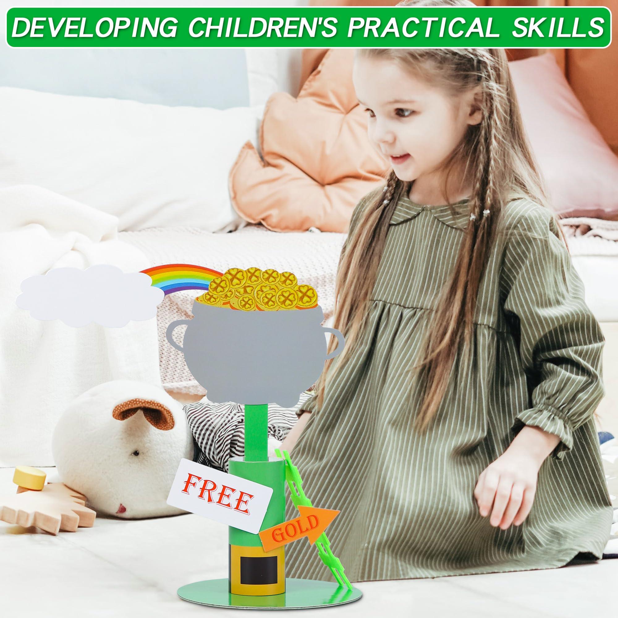 Sozize Sozize St Patrick\'s Day Leprechaun Trap Kit St Patricks Day Crafts Catch a Leprechaun Kit St Patrick\'s Day DIY Toys Leprechaun Traps Decorations for Kids