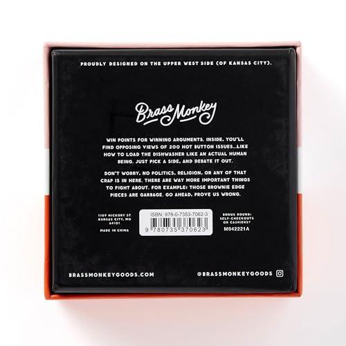 Brass Monkey Brass Monkey Debatable Game Set | 200 Two-Sided Game Cards for Things to Argue About | Social Game | Great Gift for Adults