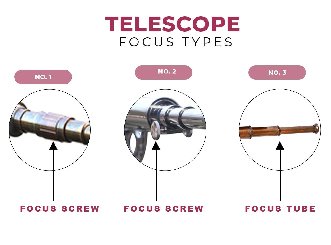collectiblesBuy Double Barrel Table Dcor Antique Brass Telescope with Tripod Vintage Marine Functional Instrument Collectibles Item Leather Home Decor