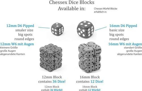 Chessex Chessex DND Dice Set-Chessex D&D Dice-12mm Vortex Bright Green with Black Plastic Polyhedral Dice Set-Dungeons and Dragons Dice ludes 36 Dice - D6, Various (CHX27830)