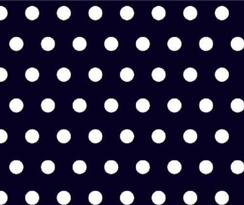 SHEETWORLD.COM SheetWorld Baby Fitted Pack N Play Sheet Fits Graco 27 x 39 inches, 100% Cotton Woven Sheet, Unisex Boy Girl, Polka Dots Navy, Made in USA