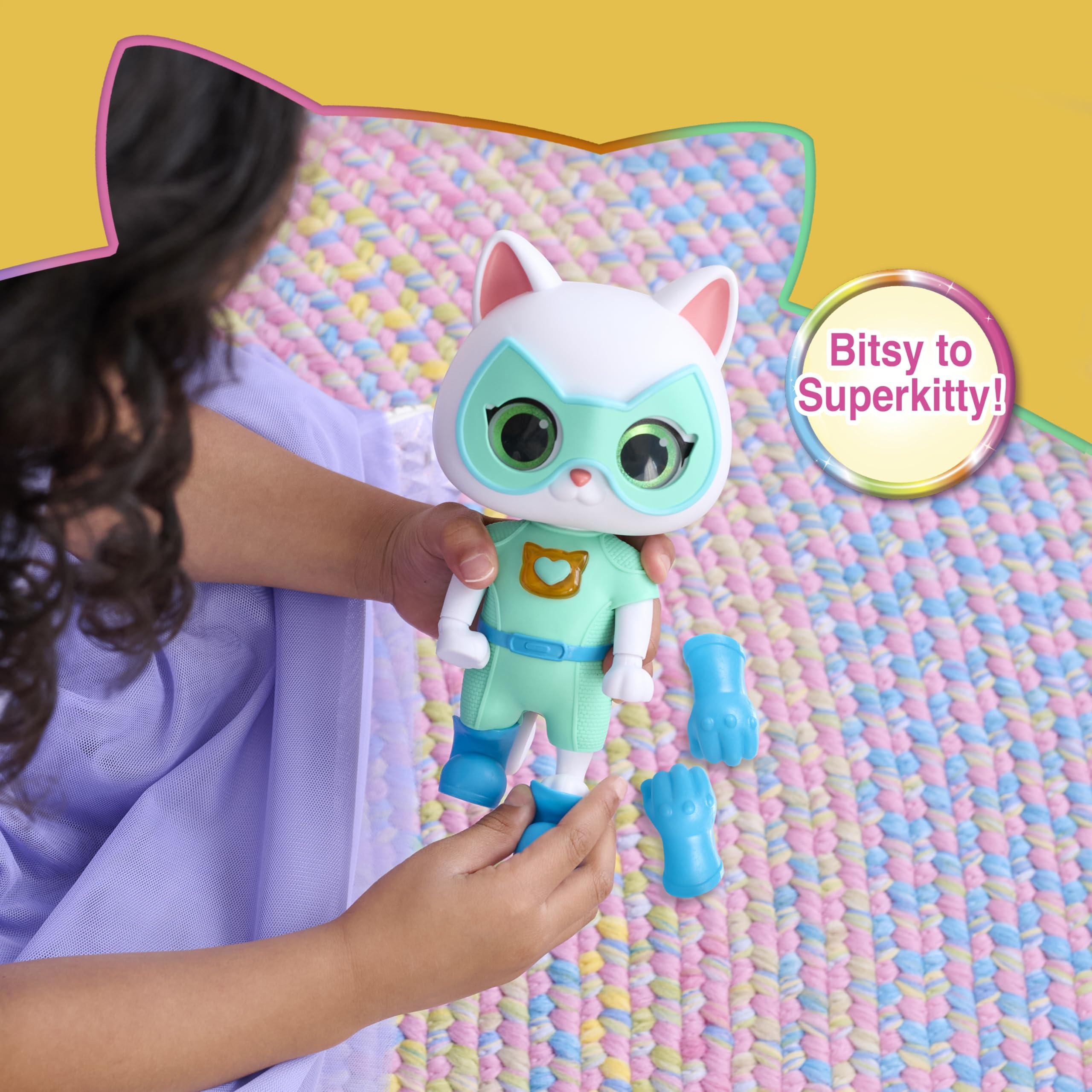 Just Play Just Play Disney Junior SuperKitties Cat-Tastic Transforming Bitsy, Toys for Kids Ages 3 Up