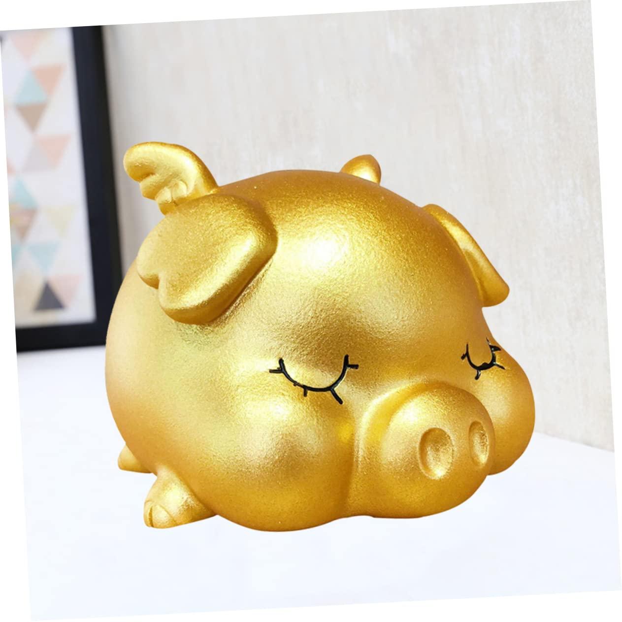 WOONEKY WOONEKY Money Bank Large Piggy Bank Clear Piggy Bank Alcancia Breakable Piggy Bank Piggy Bank Girls Piggy Bank for Adults Must Break to Open Piggy Bank for Boys Money Pot Child Lucky