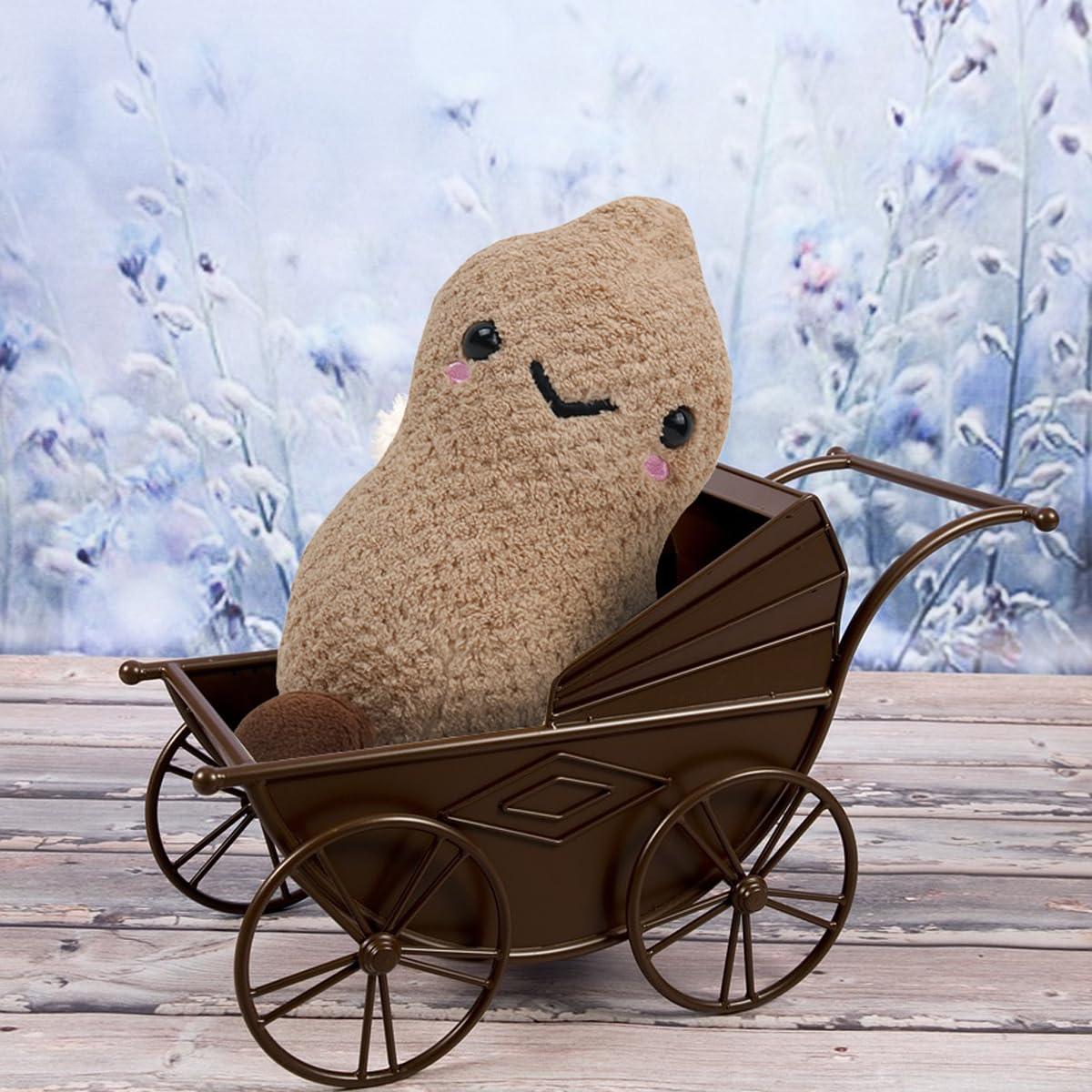 Dupuci Dupuci 6.5inch Peanut Plush Toy Soft Stuffed Doll Smile Face Groundnut Plushies for Kids Gift