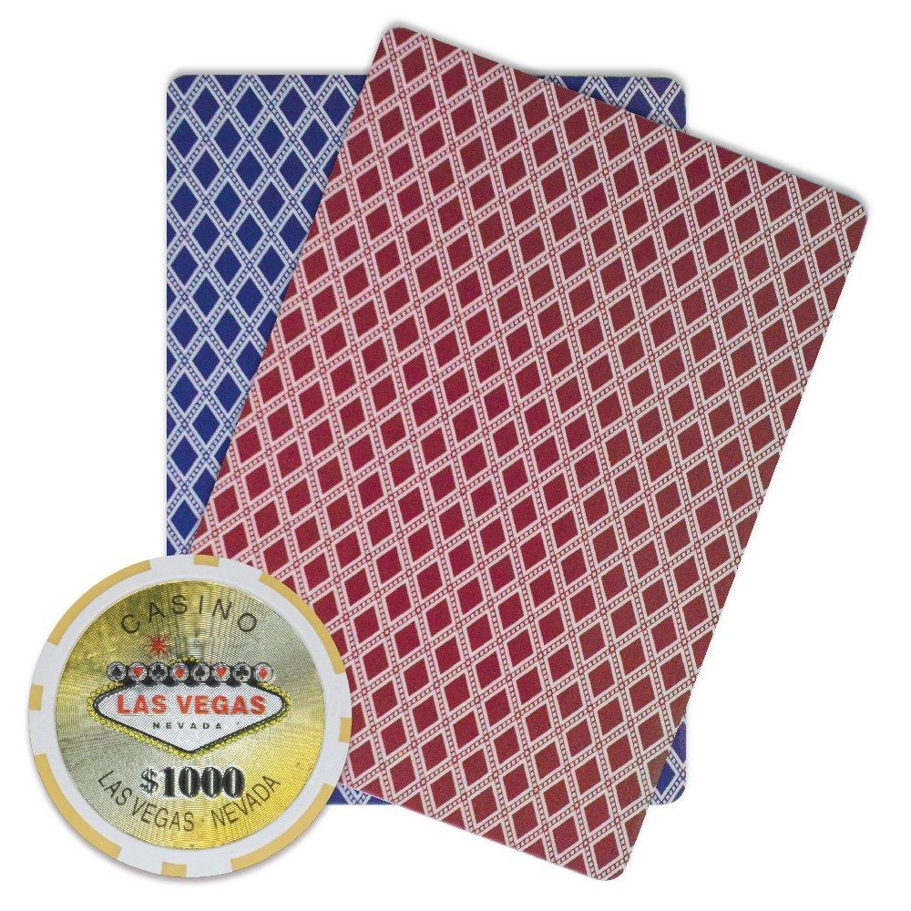 Brybelly Brybelly Las Vegas Casino Poker Chip Heavyweight 14-Gram Clay Composite – Pack of 50 ($1000 Yellow)