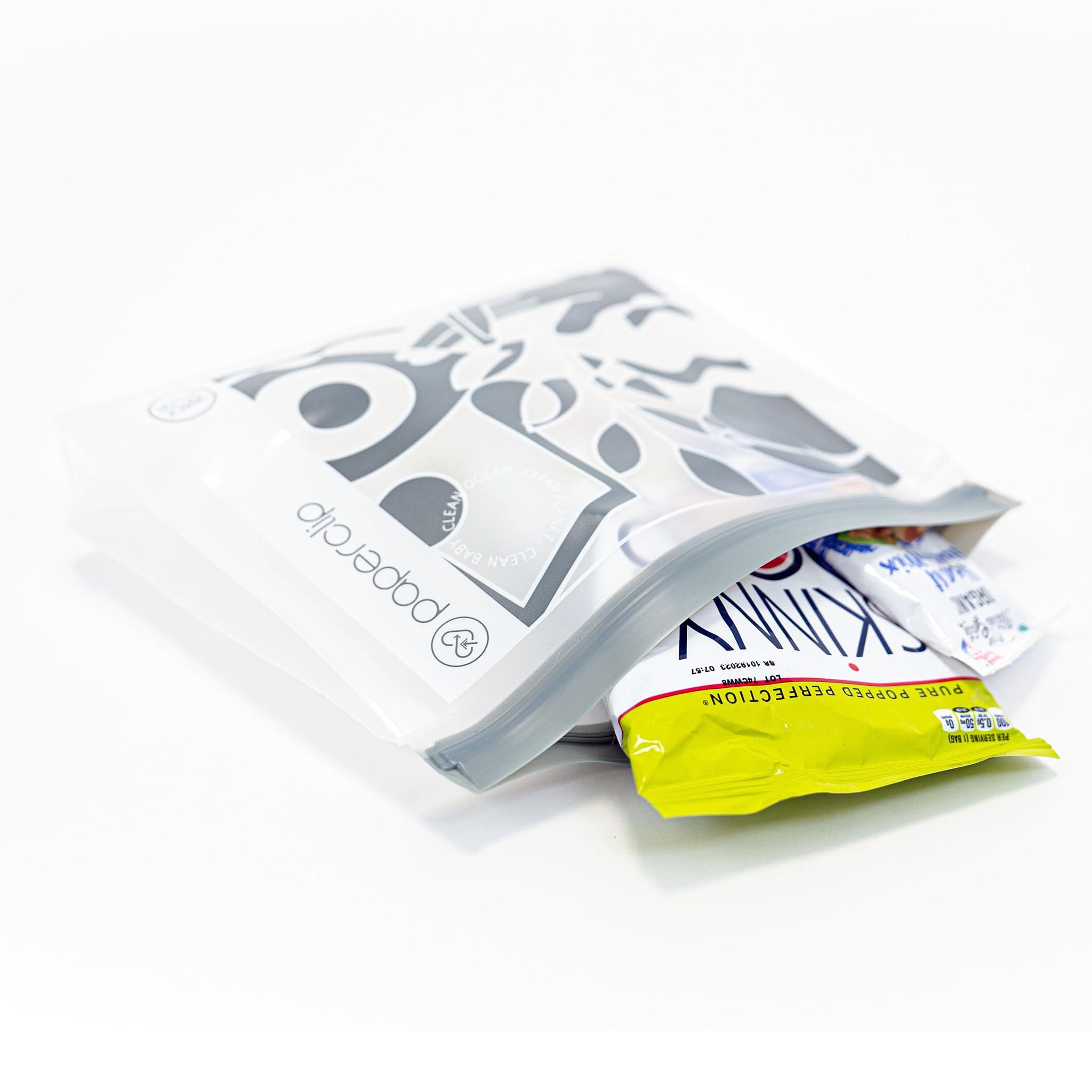 PAPERCLIP PAPERCLIP Silicone Plates in Cactus Green with Resusable Snack Bag