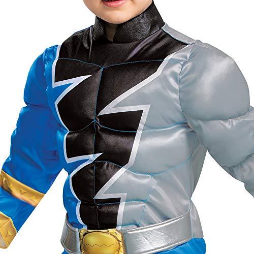 Disguise Blue Power Ranger Costume for Toddlers, Official Power Rangers Dino Fury Outfit with Mask, Size Small (2T)