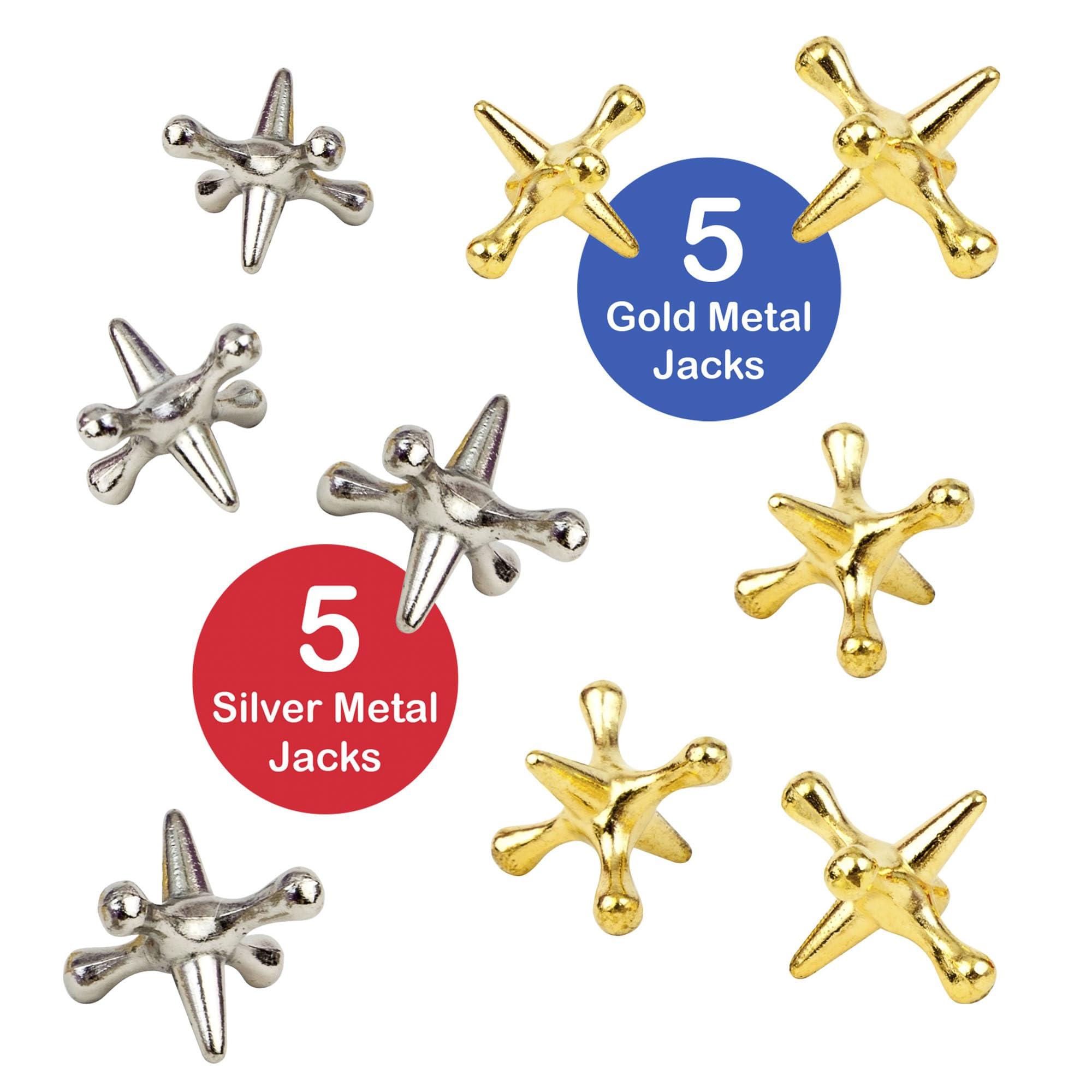 Schylling Metal Jacks and Rubber Ball Set