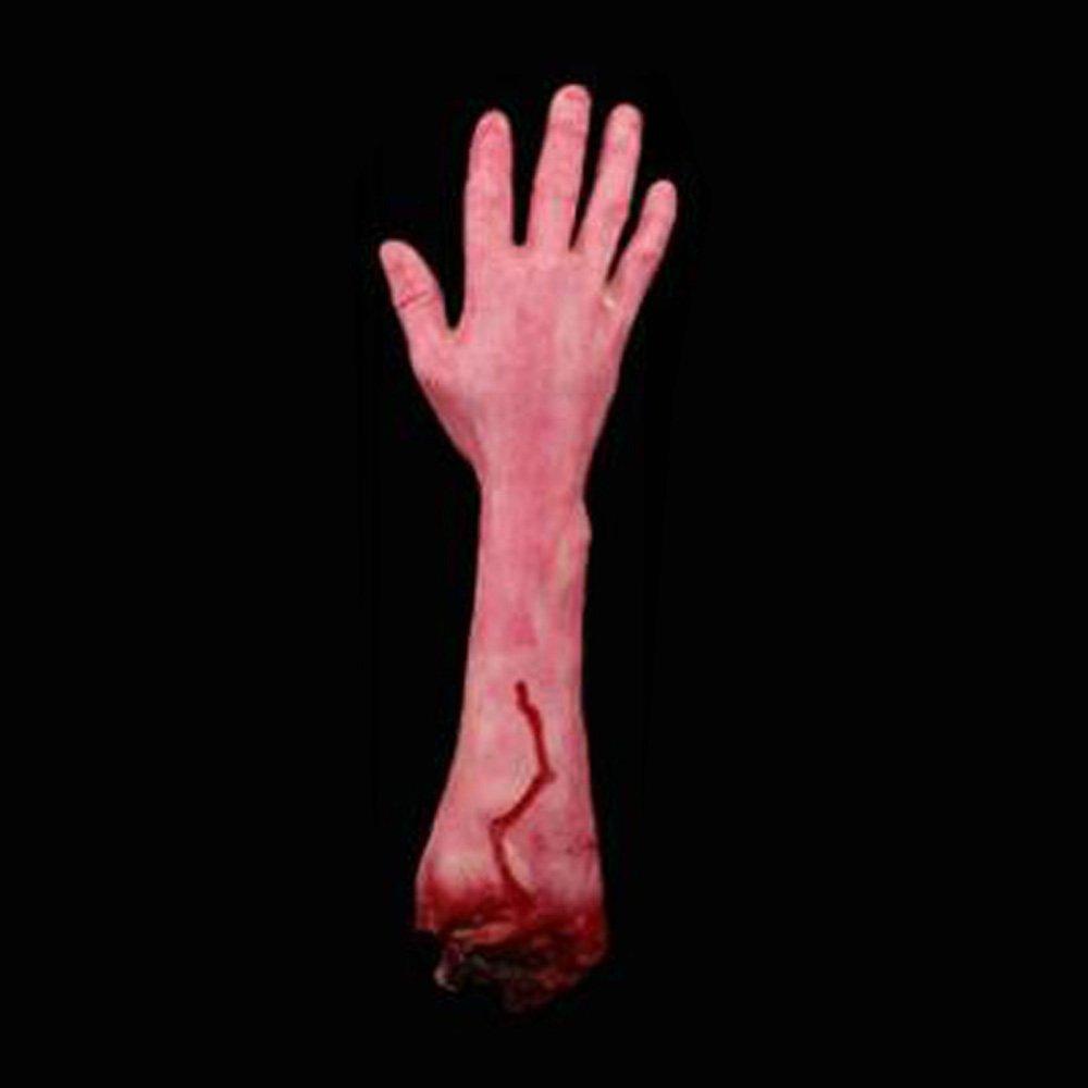 Bezall Bezall Halloween Body Parts Props, Bloody Fake Severed Arm Realistic Broken Hand for Halloween Horror Party Haunted House Decorations (Kid Broken Arm)