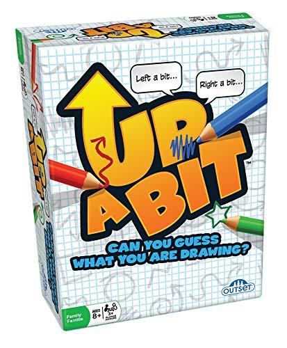 Outset Media Outset Media Up a Bit Drawing Card Game - Describe an Object to Draw and Guess - Family Guessing Game Ages 8+ - Contains 100 Objects Cards, 250 Double Sided Grid Sheets