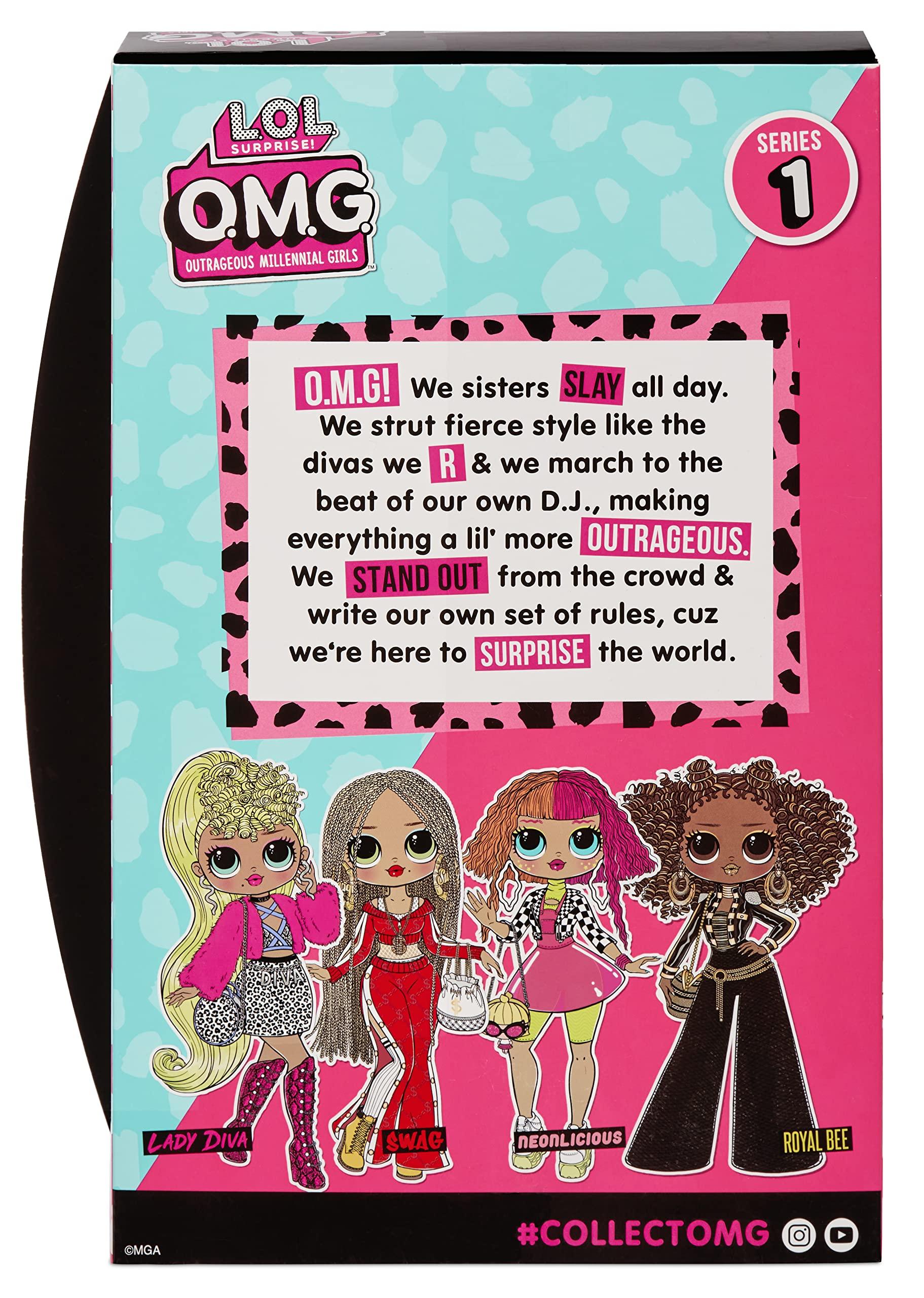 L.O.L. Surprise! L.O.L. Surprise! LOL Surprise OMG Lady Diva Fashion Doll Great Gift for Kids Ages 4+
