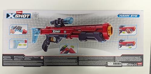 XShot X-Shot Excel Hawk Eye Foam Dart Blaster Red W/Air Pocket Technology(16 Darts) by ZURU - RED