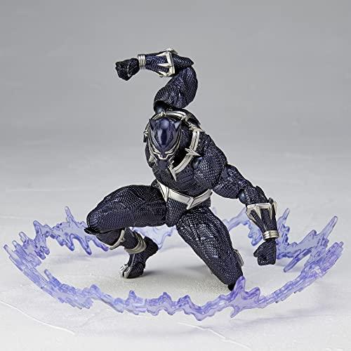 (KAIYODO) Kaiyodo Figurecomplex Amazing Yamaguchi Black Panther, Approx. 6.7 inches (170 mm), ABS & PVC Painted Action Figure, Revoltech