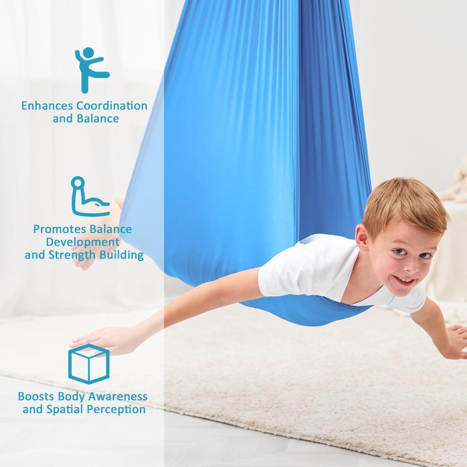 YAERSI Sensory Swing,Therapy Swing for Kids with Special Needs (Hardware Included),Sensory Swing for ADHD, Autism, Sensory Processing,Therapy Swing