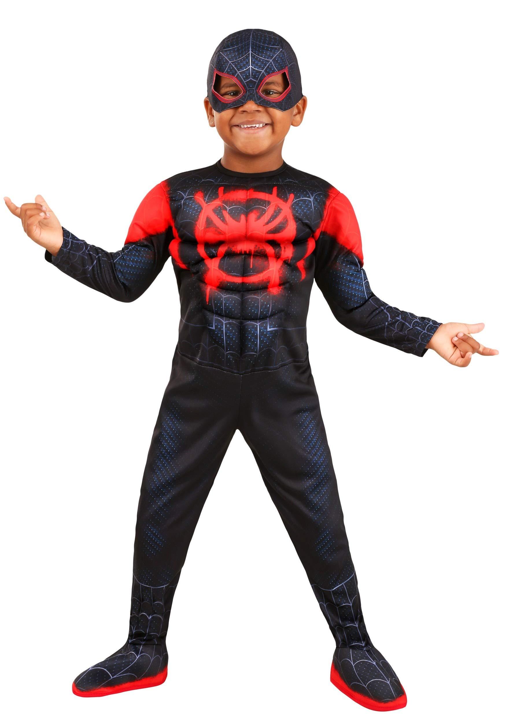 Rubie\'s Rubies Toddler Deluxe Miles Morales Costume - 2T Black