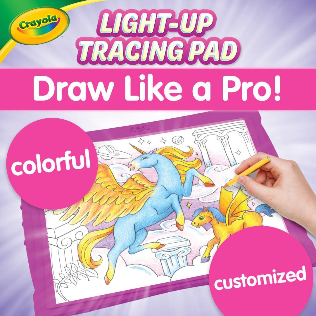 Crayola Crayola Light Up Tracing Pad - Pink, Art Kit for Kids, Kids Toys & Games, Light Box, Gifts for Girls & Boys, 6+ [Amazon Exclusive]