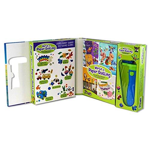 Quill On Quill On World of Paper Quilling with Electric Quilling Tool | Paper Quilling Kit | Crafts for Girls Ages 8-12 | Craft Kit | 8 Year Old Girl Birthday Gift