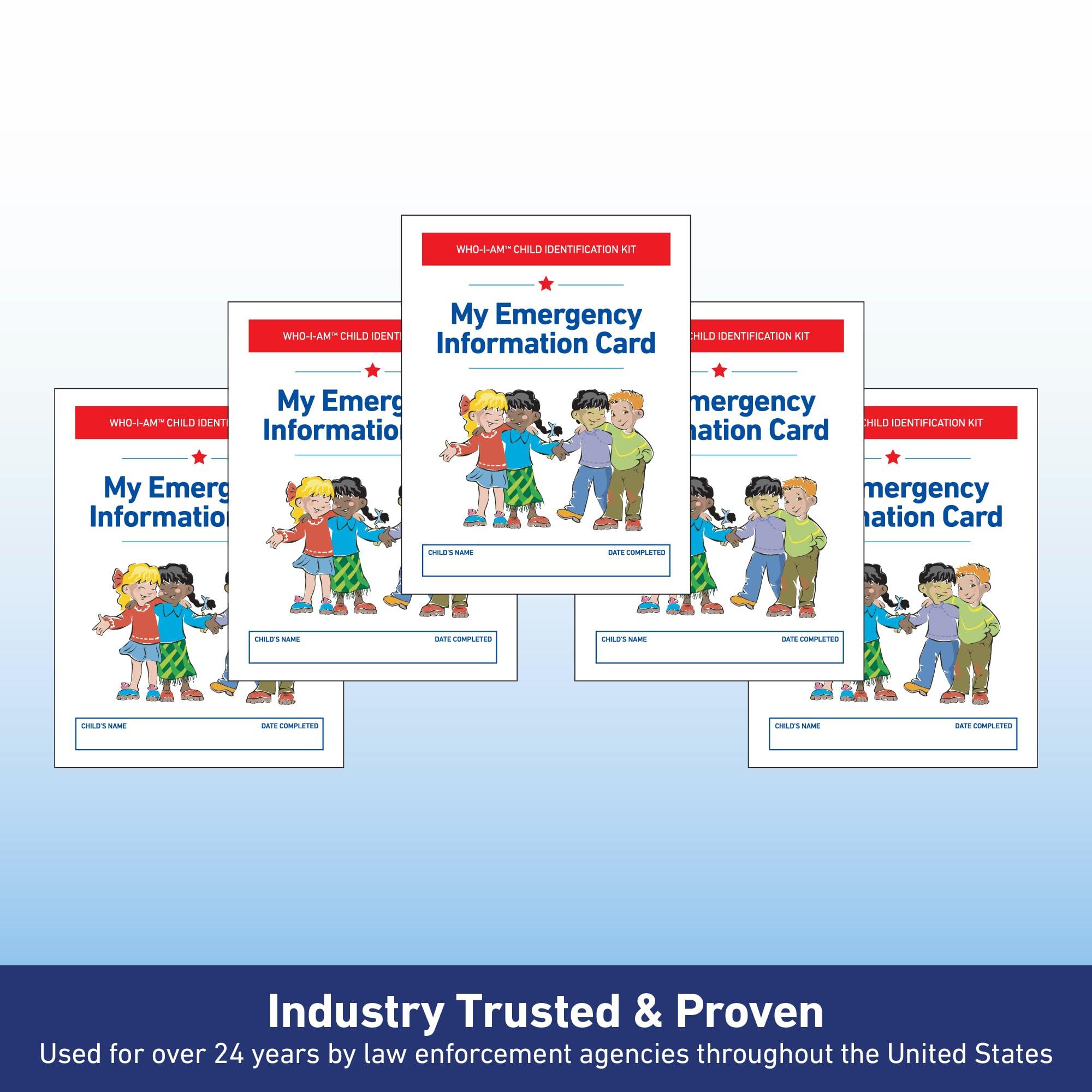 KidStar Safety KidStar Safety Who-I-Am Child ID Kits with Fingerprint & DNA Samples (5 Pack)