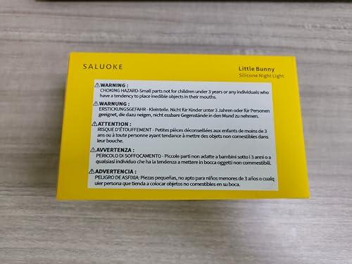 SALUOKE SALUOKE Baby Night Light 7-Color: Soft Silicone Nursery Light for Kids Room Decor with Portable Rechargeable Cute NightLamp Animal Lights - Gifts for Children Toddler