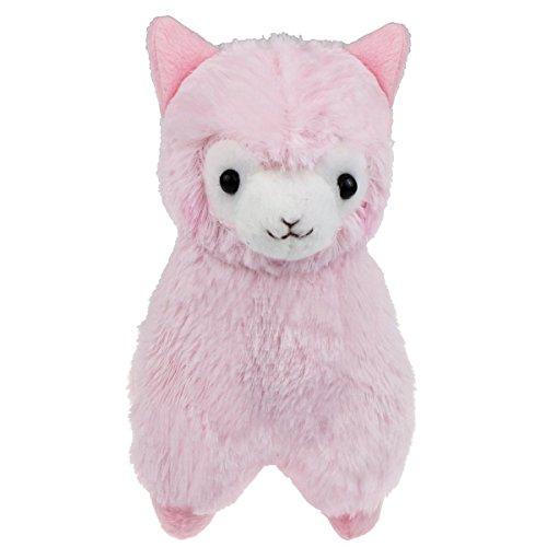 AngelGift Cuddly Llama Pink Alpaca Doll 7 " Soft Baby Stuffed Animal Toy Puppet Doll Valentine's Day Birthday Xmas Christmas Wedding Anniversary Presents Gifts