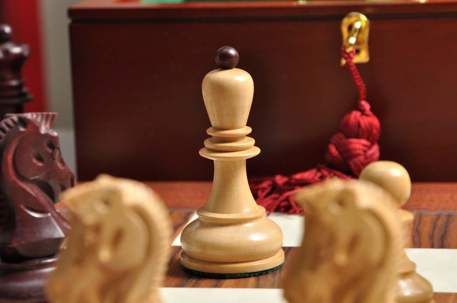 The House of Staunton The Dubrovnik Chess Set, Box, & Board Combination - Rosewood Gilded - by The House of Staunton
