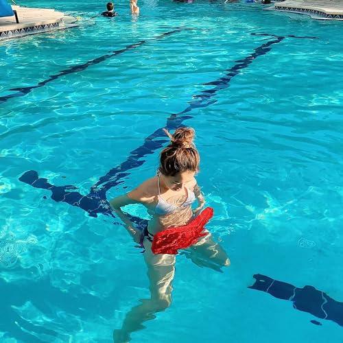 VOS VOS Phoenix Water Solid Saddle Floats for Adults and Kids -2 Pc Pack|Ultra Buoyant, Comfortable Floating Seats for Pool, Beaches, Lakes, Water Parks (Rave Red)