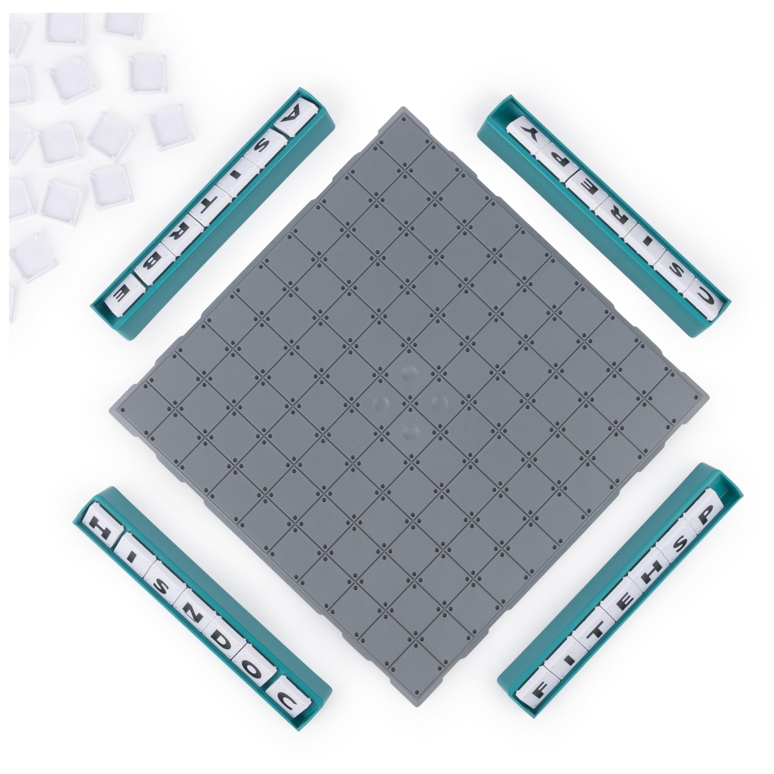 Spin Master Games Spin Master Games, Upwords, The Stackable Word Game: 2023 Edition, Includes Rotating Board & Letter Tiles, Classic Crossword Activity for Kids & Family, 3-6 Players, for Ages 8+