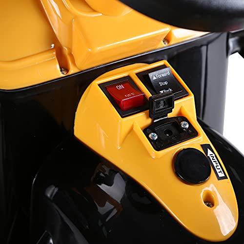 Aosom Aosom 6V Electric Kids Ride On Toy Digger Construction Excavator Tractor Vehicle Digger Toy Moving Forward Backward