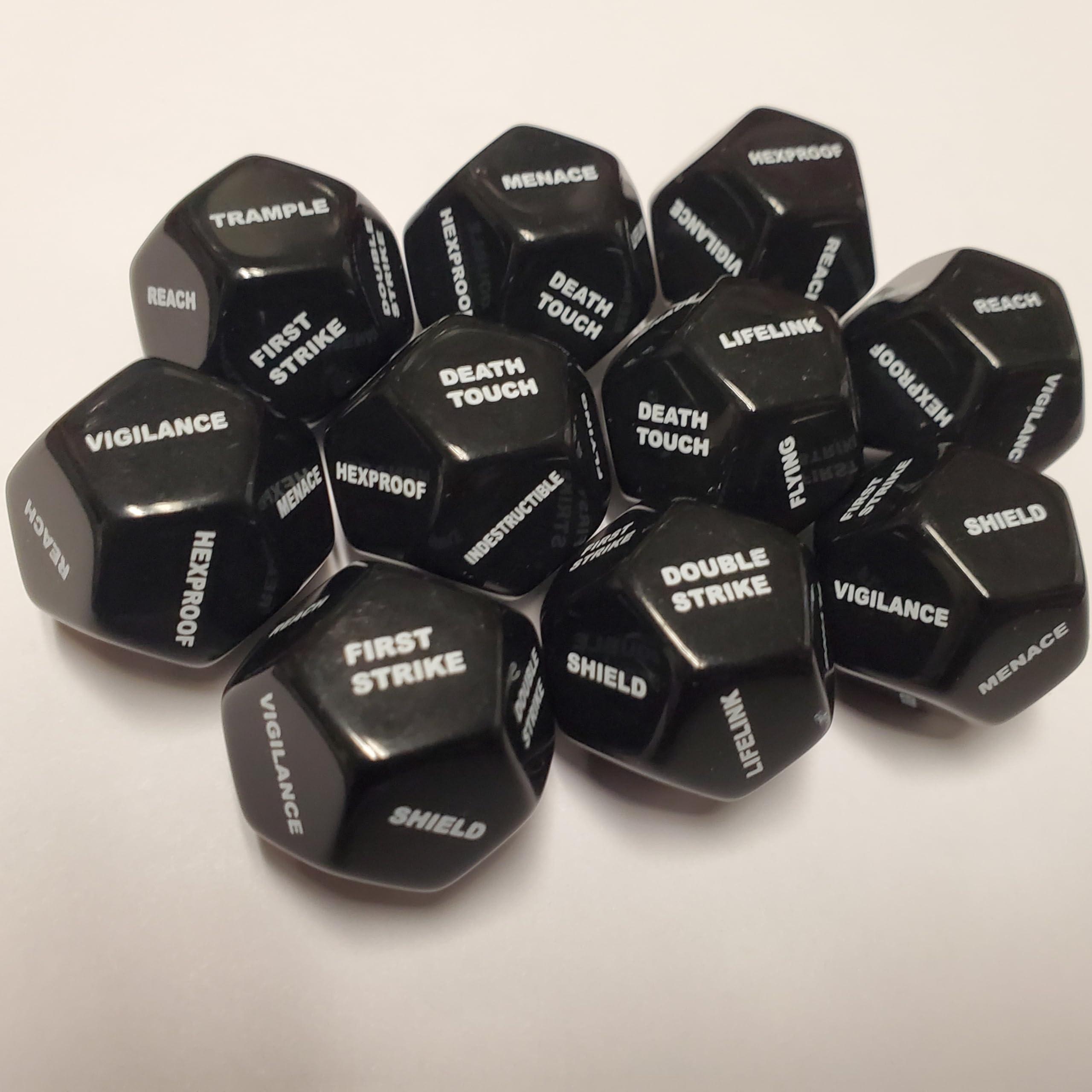 Rook Robot 10x Deluxe 12 Sided Large Keyword & Shield Counters Compatible with Magic: The Gathering MTG CCG