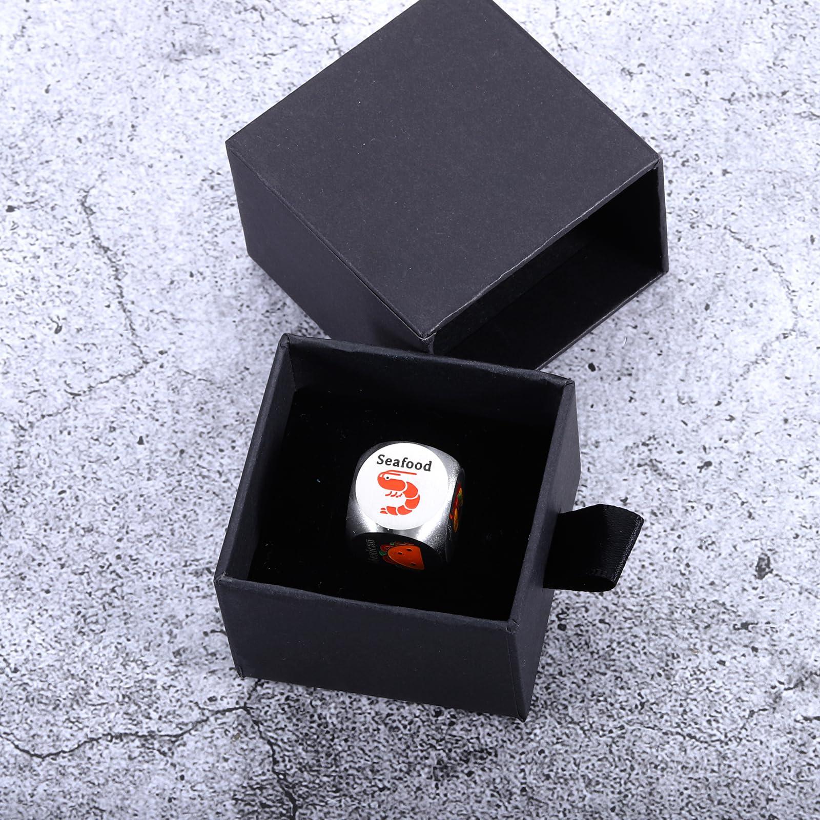 FANICE EOS Valentines Day Gifts for Her Him One Year Anniversary Food Dice for Couple Boyfriend Girlfriend Christmas Birthday Gifts for Men Women 11 Years Anniversary Steel Gift Date Night Ideas for Wife Husband