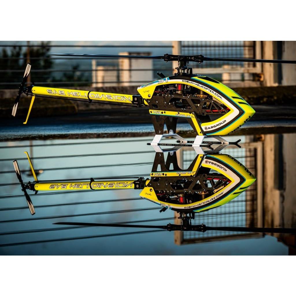 SAB Heli Division SAB ilGoblin RAW with Aluminum Tail Boom, Without Battery & Electronics - Electric Remote Control Helicopter, RC Helicopter SAB Goblin Unassembled Kits Size 700 for Adults