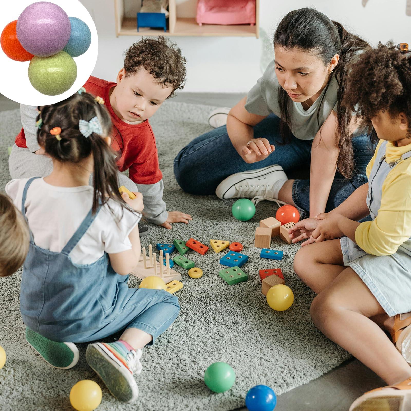 AiSiXin Sensory Stress Balls 4-Pack, Squishy Stress Balls, Squishy Fidget Toys for Kids and Adults, Soft Squeeze Balls Sensory Toys, Strecthy Stress Relief Toys for Autism