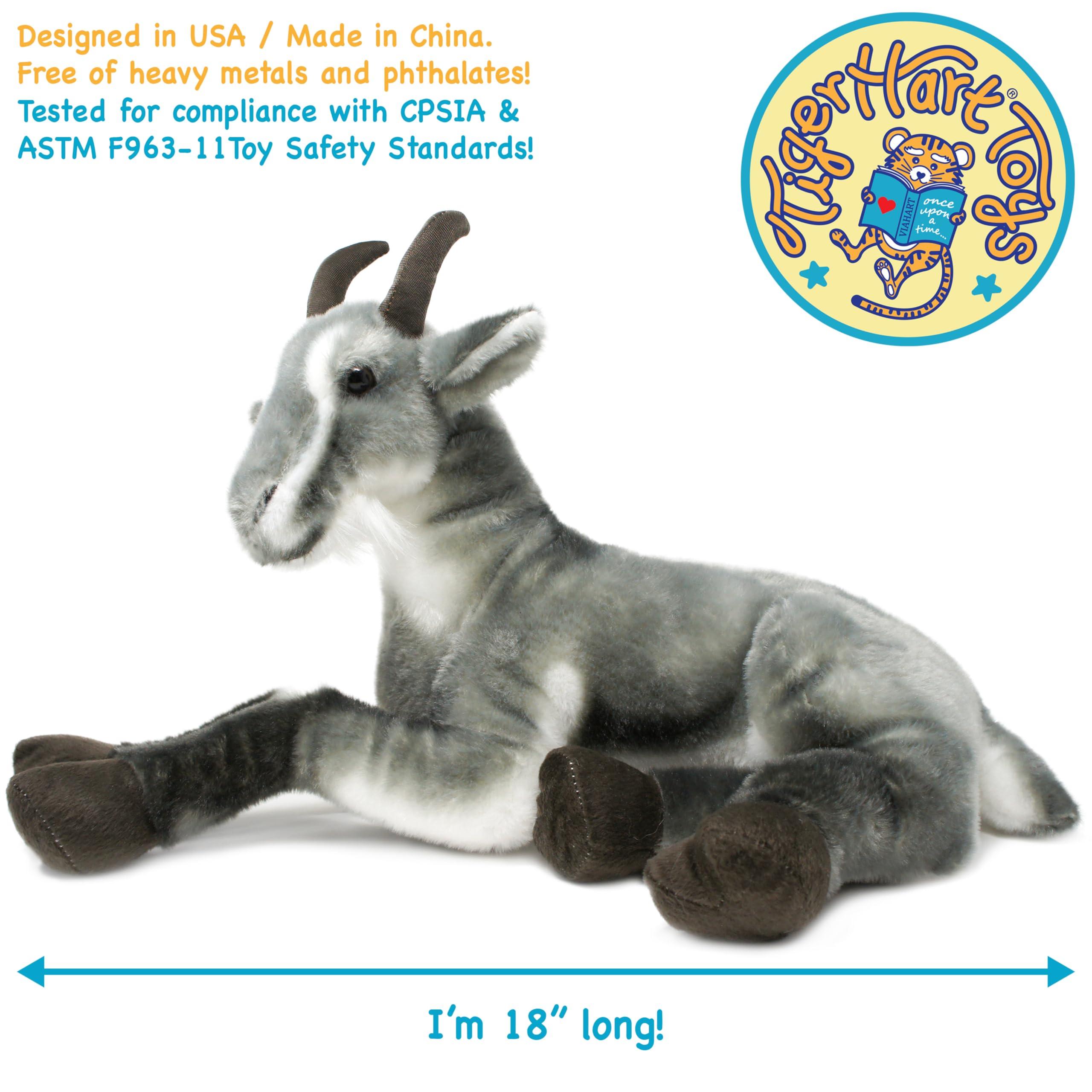 VIAHART TigerHart Patrick The Pygmy Goat - 18 Inch Large Stuffed Animal Plush