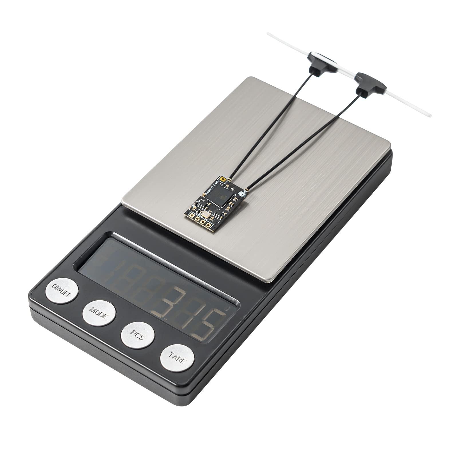 BETAFPV BETAFPV SuperD ExpressLRS 2.4GHz V3.0 Diversity Receiver with Two Antennas TXCO Tech Long Range Performance Support CRSF Protocol Compatible with FPV Drone Freestyle and Fixed-Wing Aircraft